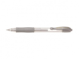 Zseléstoll, 0,32 mm, nyomógombos, PILOT "G-2 Metallic", ezüst